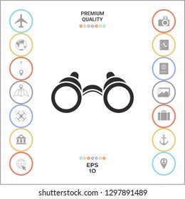Binoculars symbol icon. Graphic elements for your design