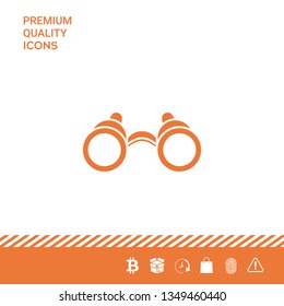 Binoculars symbol icon. Graphic elements for your design