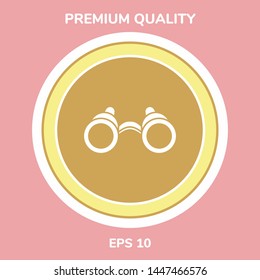 Binoculars symbol icon. Graphic elements for your design