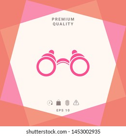 Binoculars symbol icon. Graphic elements for your design