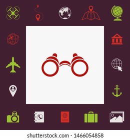 Binoculars symbol icon. Graphic elements for your design