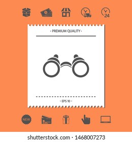 Binoculars symbol icon. Graphic elements for your design