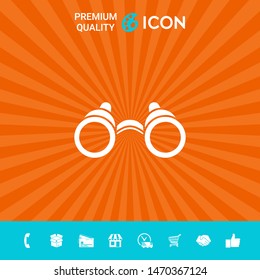 Binoculars symbol icon. Graphic elements for your design