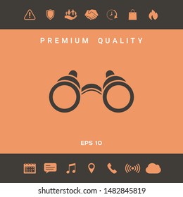 Binoculars symbol icon. Graphic elements for your design