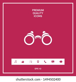 Binoculars symbol icon. Graphic elements for your design
