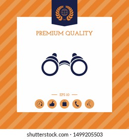 Binoculars symbol icon. Graphic elements for your design