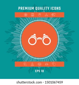 Binoculars symbol icon. Graphic elements for your design