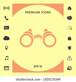Binoculars symbol icon. Graphic elements for your design