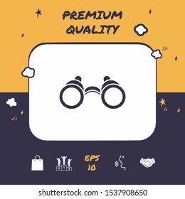 Binoculars symbol icon. Graphic elements for your design