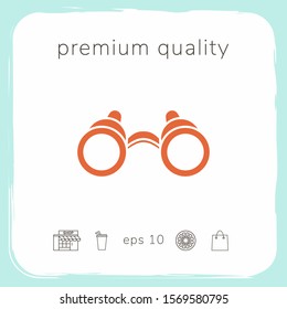 Binoculars symbol icon. Graphic elements for your design