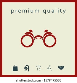 Binoculars symbol icon. Graphic elements for your design