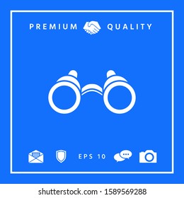 Binoculars symbol icon. Graphic elements for your design