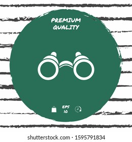 Binoculars symbol icon. Graphic elements for your design