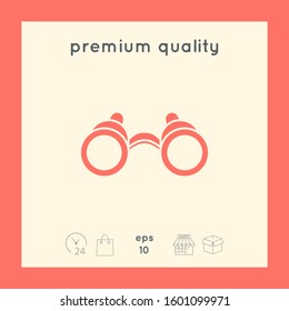 Binoculars symbol icon. Graphic elements for your design
