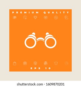 Binoculars symbol icon. Graphic elements for your design