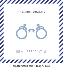 Binoculars symbol icon. Graphic elements for your design