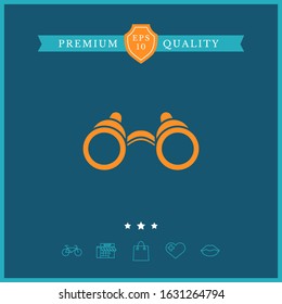 Binoculars symbol icon. Graphic elements for your design