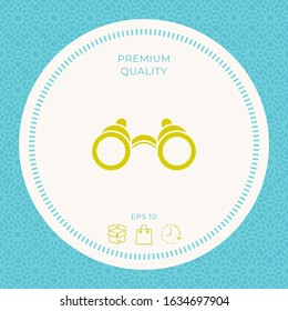 Binoculars symbol icon. Graphic elements for your design