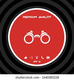 Binoculars symbol icon. Graphic elements for your design