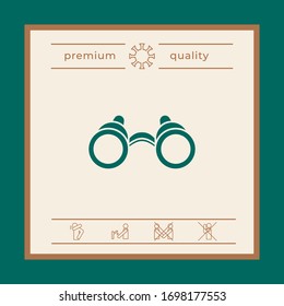 Binoculars symbol icon. Graphic elements for your design