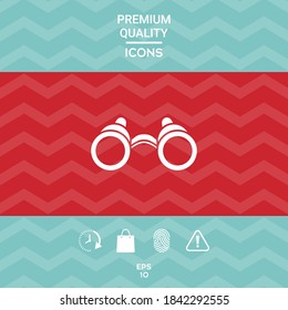 Binoculars symbol icon. Graphic elements for your design