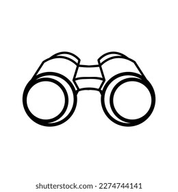 binoculars thin line icon isolated on white background..eps