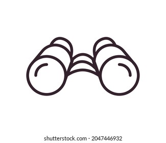 binoculars tool on white background