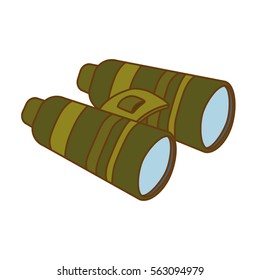 binoculars travel or military   icon image vector illustration design