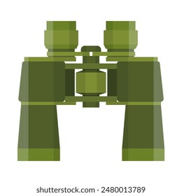 binoculars travel or military icon. Vector illustration in flat design