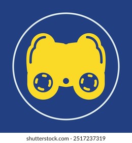 Binoculars trendy icon proud abstract vector illustration colorful artwork lovely design.eps