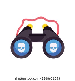 Binoculars vector colorful stickers Icon Design illustration. EPS 10 File