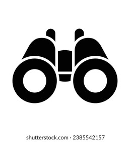 Icono De Glifo Vector Binocular Para Uso Personal Y Comercial.
