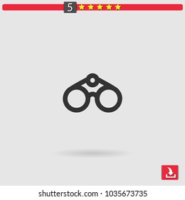 binoculars vector icon