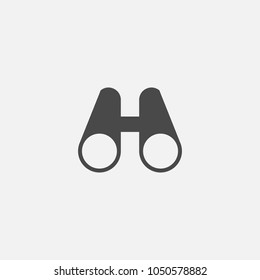 binoculars vector icon 