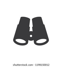 Binoculars vector icon 