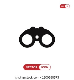 Binoculars vector icon