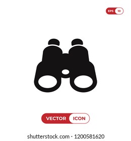 Binoculars vector icon