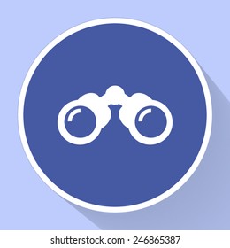 Binoculars vector icon