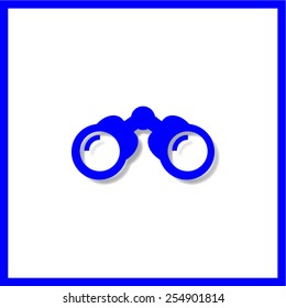 Binoculars vector icon