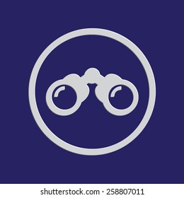 Binoculars vector icon