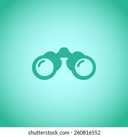 Binoculars vector icon
