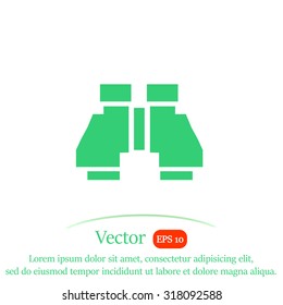 Binoculars vector icon.