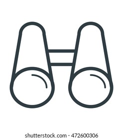 Binoculars  Vector Icon
