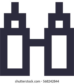 Binoculars Vector Icon