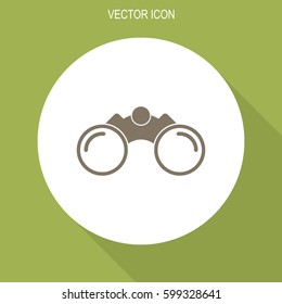Binoculars vector icon.