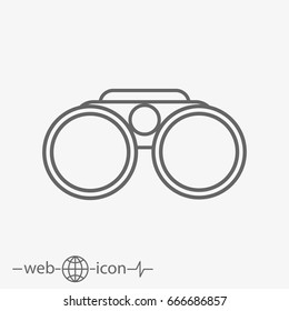 binoculars vector icon