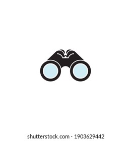Binoculars vector icon design illustration template.