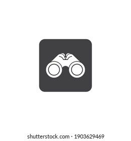 Binoculars Vector Icon Design Illustration Template.