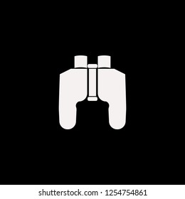 binoculars vector icon. flat binoculars design. binoculars illustration for graphic 