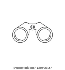 Binoculars vector icon illustration design isolated on white